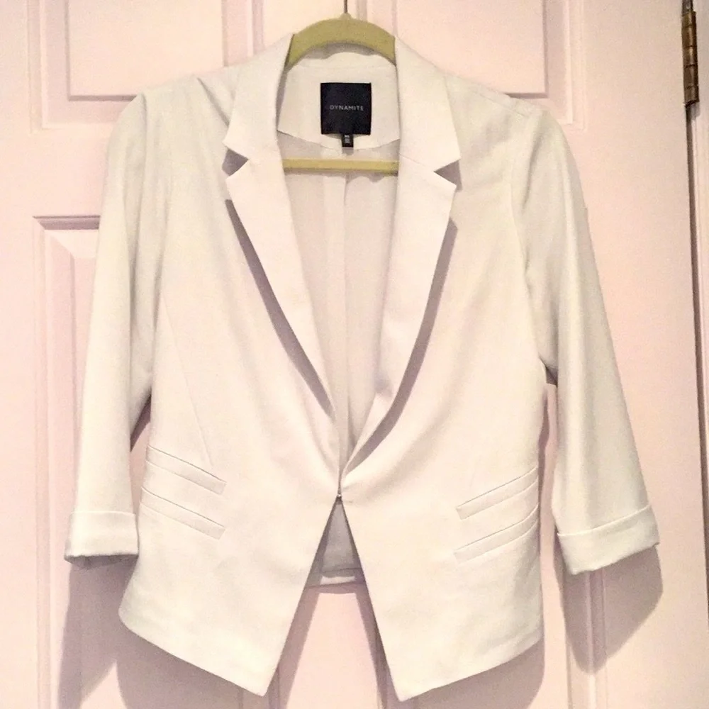 Dynamite White Blazer Size S - Picture 1 of 4